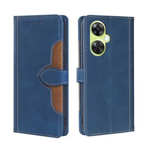 

For OnePlus Nord CE 3 Lite 5G Skin Feel Magnetic Buckle Leather Phone Case(Blue)