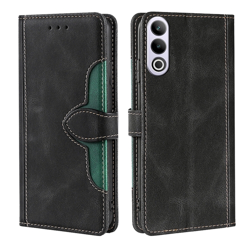 

For OnePlus Ace 3V 5G Skin Feel Magnetic Buckle Leather Phone Case(Black)