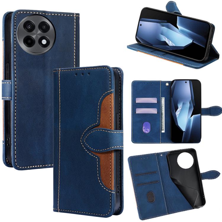 

For OnePlus Ace 5 / 5 Pro Skin Feel Magnetic Buckle Leather Phone Case(Blue)