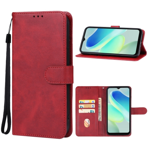 

For Blackview Oscal Flat 1C Leather Phone Case(Red)