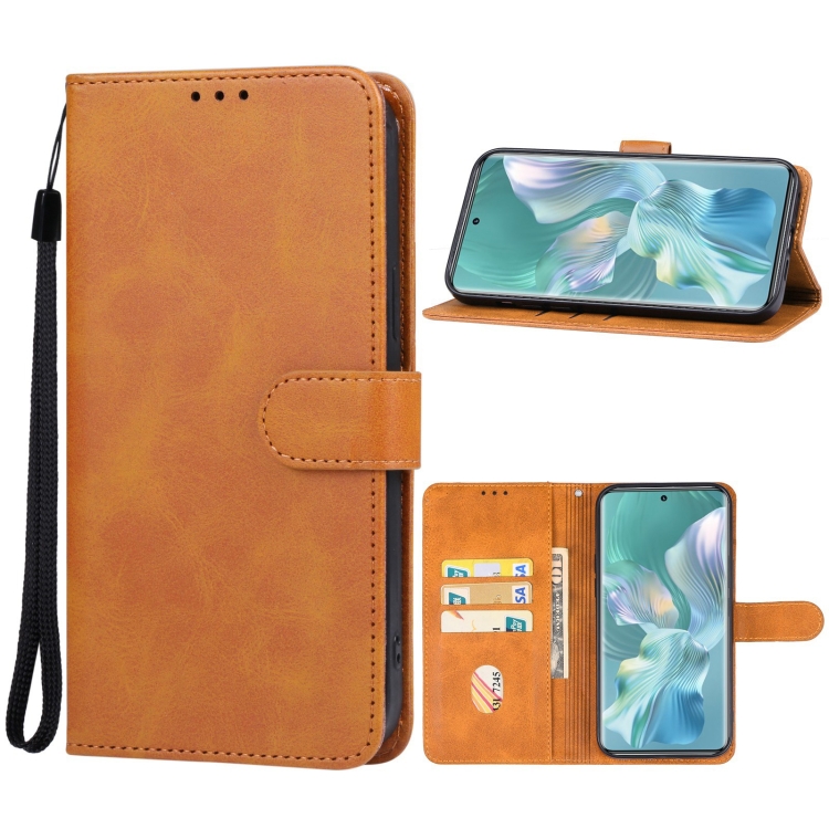 

For Honor 90 Leather Phone Case(Brown)