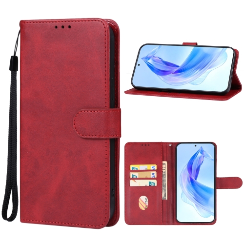 

For Honor 90 Lite Leather Phone Case(Red)