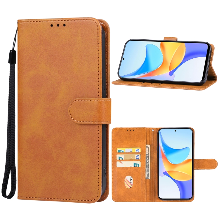 

For Honor Play 50 Plus Leather Phone Case(Brown)