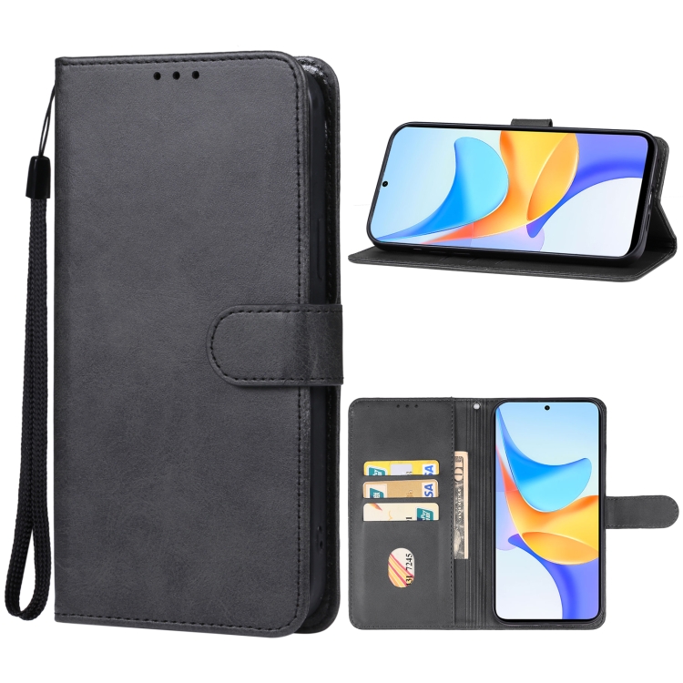 

For Honor Play 50 Plus Leather Phone Case(Black)