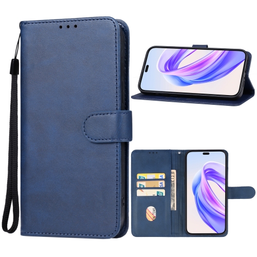 

For Honor X50i+ Leather Phone Case(Blue)