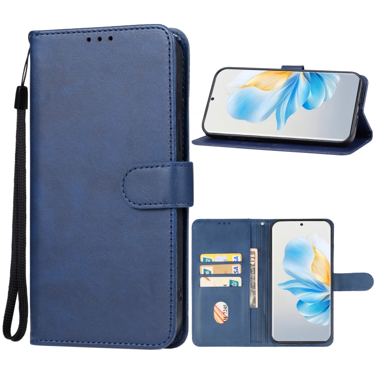 

For Honor 100 Leather Phone Case(Blue)