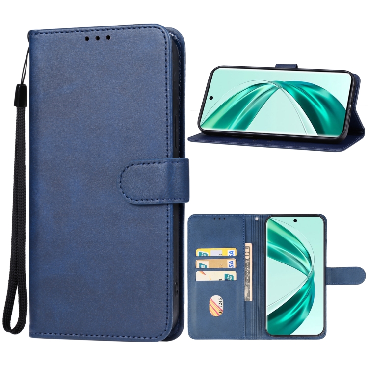 

For Honor X50 Pro Leather Phone Case(Blue)