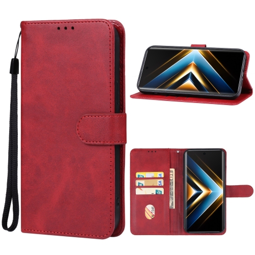 

For Honor X50 GT Leather Phone Case(Red)