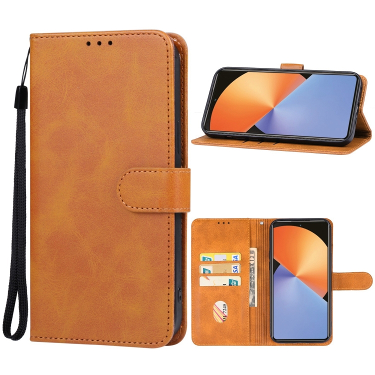 

For Infinix Note 30 Pro Leather Phone Case(Brown)