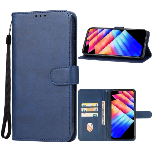

For Infinix Hot 30 Play NFC Leather Phone Case(Blue)