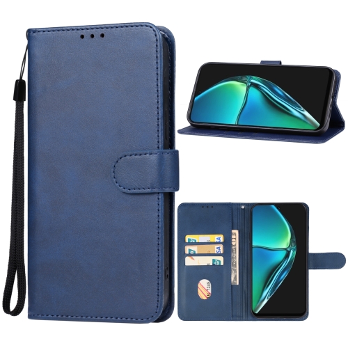 

For Infinix Hot 40i Leather Phone Case(Blue)