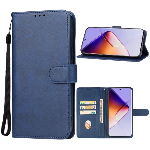 

For Infinix Note 40 Pro 4G Leather Phone Case(Blue)