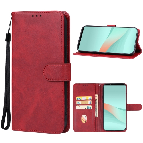 

For Sony Xperia 10 VI Leather Phone Case(Red)