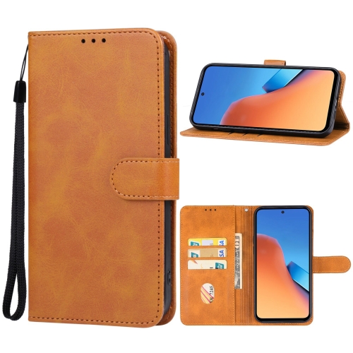 For Xiaomi Redmi 12 Leather Phone Case(Brown)