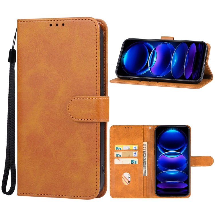 

For Xiaomi Redmi Note 13 Pro 5G Leather Phone Case(Brown)