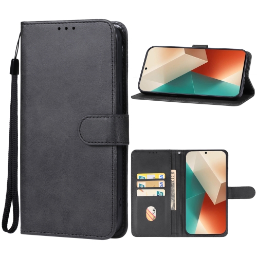 For Xiaomi Redmi Note 13 Leather Phone Case(Black)