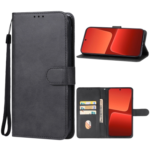 For Xiaomi 14 Leather Phone Case(Black)