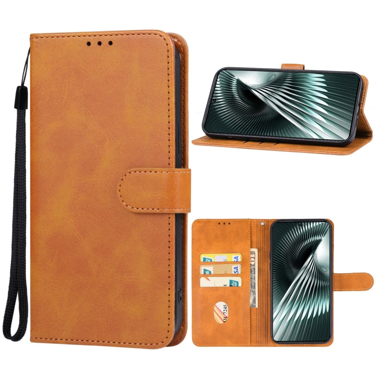 

For Xiaomi Redmi Turbo 3 Leather Phone Case(Brown)