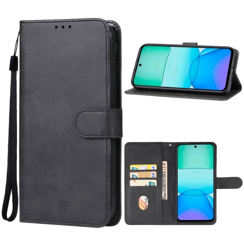 

For Xiaomi Redmi 13 4G Leather Phone Case(Black)