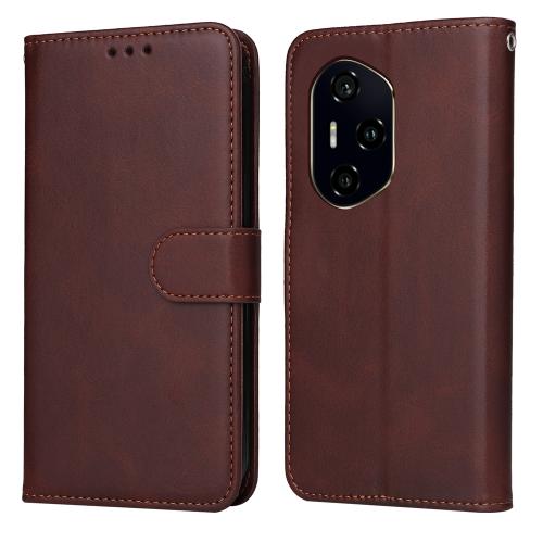 

For Honor 300 Ultra Classic Calf Texture Flip Leather Phone Case(Brown)