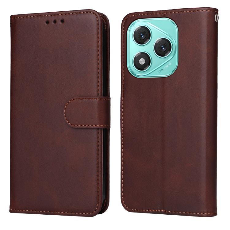 

For Honor 400 Lite Classic Calf Texture Flip Leather Phone Case(Brown)
