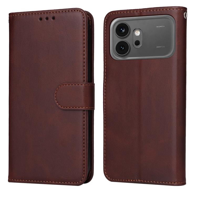 

For Honor 600 Global / 600 Pro Global Classic Calf Texture Flip Leather Phone Case(Brown)