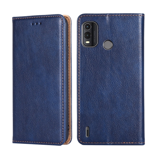 

For Nokia G11 Plus Gloss Oil Solid Color Magnetic Leather Phone Case(Blue)