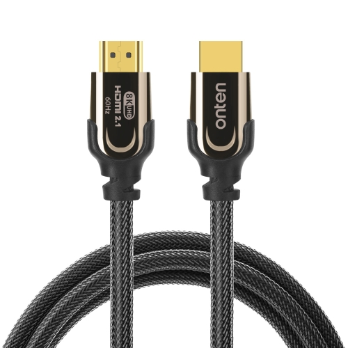 

Onten HD180 HDMI 2.1 Version 8K HD Audio Cable, Length:2m(Black)