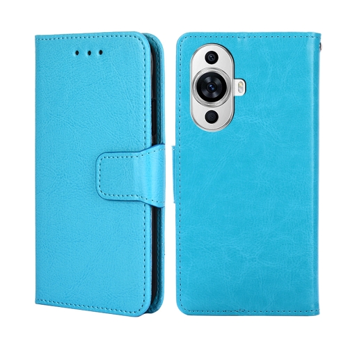 

For Huawei nova 11 4G Crystal Texture Leather Phone Case(Sky Blue)