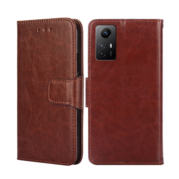 

For Xiaomi Redmi Note 12S 4G Crystal Texture Leather Phone Case(Brown)