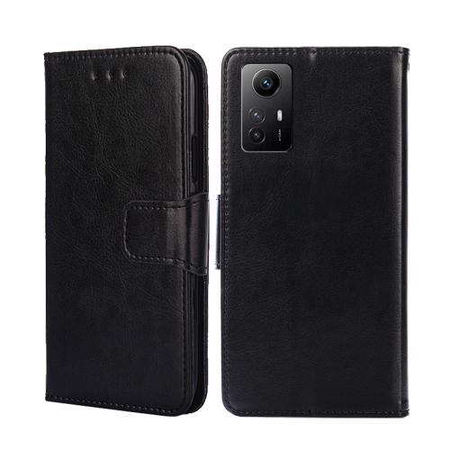 

For Xiaomi Redmi Note 12S 4G Crystal Texture Leather Phone Case(Black)