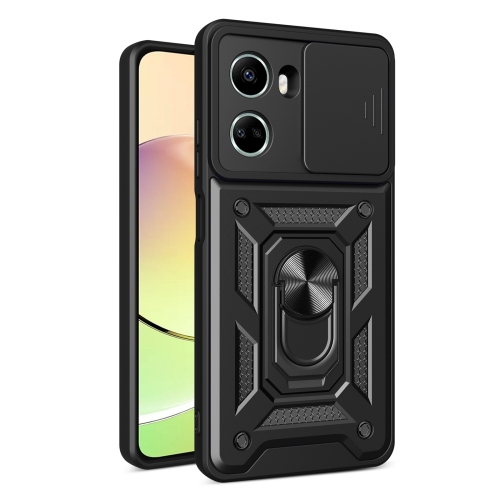 

For Huawei nova 10 SE Sliding Camera Cover Design TPU+PC Phone Case(Black)