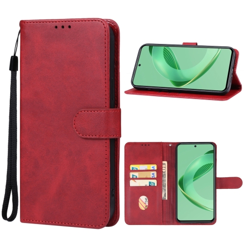 

For Huawei nova 11 SE Leather Phone Case(Red)