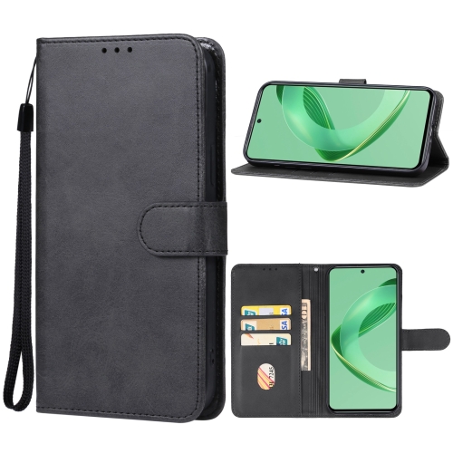 

For Huawei nova 11 SE Leather Phone Case(Black)