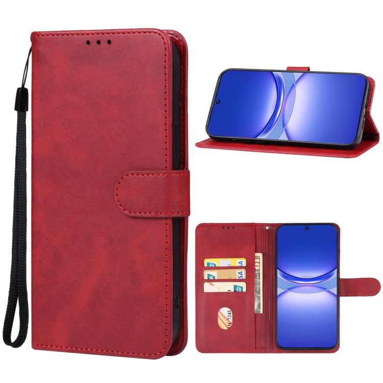 

For Huawei nova 12 Lite Leather Phone Case(Red)