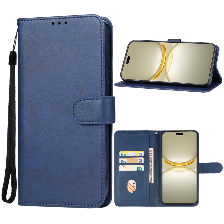 

For Huawei nova 12 Ultra Leather Phone Case(Blue)