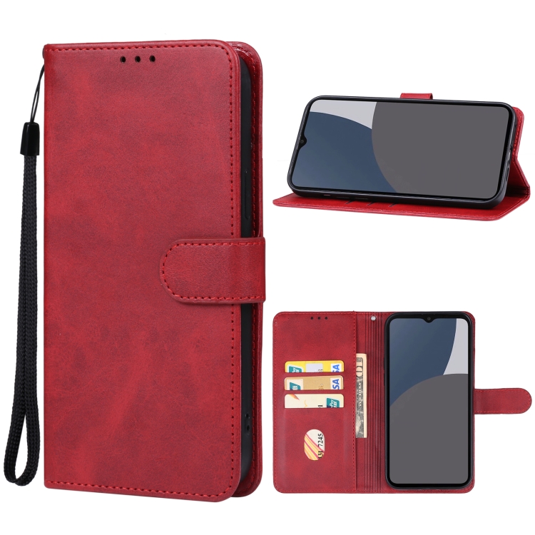

For Sharp Aquos wish4 Leather Phone Case(Red)