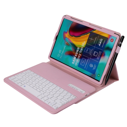 

SA610 For Samsung Galaxy Tab S6 Lite 10.4 P610 & P615 (2020) / Tab S5e / T720 2 in 1 Detachable Bluetooth Keyboard + Litchi Texture Tablet Case with Stand & Pen Slot(Pink)
