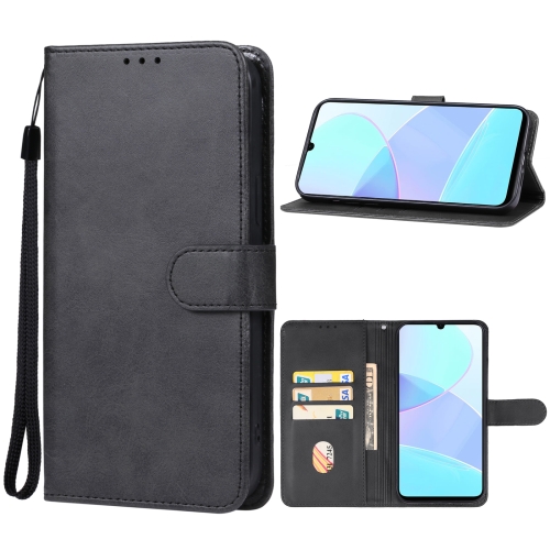 

For Realme C51 Leather Phone Case(Black)