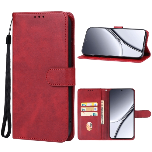 

For Realme GT5 Pro Leather Phone Case(Red)