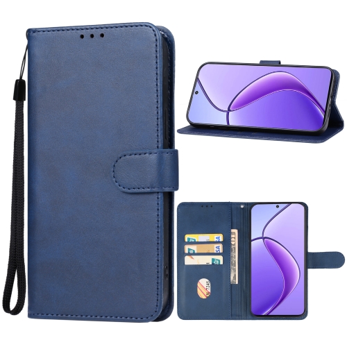 

For Realme 12 5G Leather Phone Case(Blue)