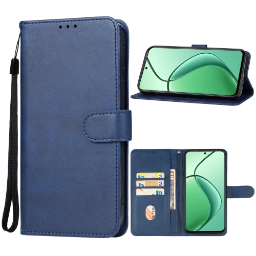 

For Realme 12x Leather Phone Case(Blue)