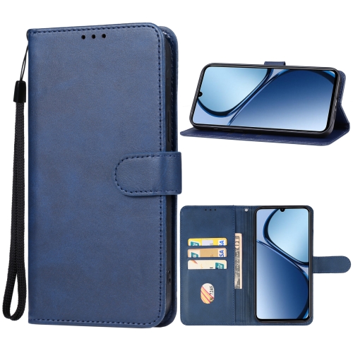 

For Realme C63 Leather Phone Case(Blue)