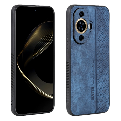 

For Huawei nova 11 Pro AZNS 3D Embossed Skin Feel Phone Case(Sapphire Blue)