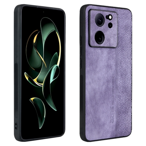 

For Xiaomi 13T / 13T Pro / Redmi K60 Ultra AZNS 3D Embossed Skin Feel Phone Case(Purple)