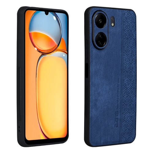 

For Xiaomi Poco C65/Redmi 13C AZNS 3D Embossed Skin Feel Phone Case(Sapphire Blue)
