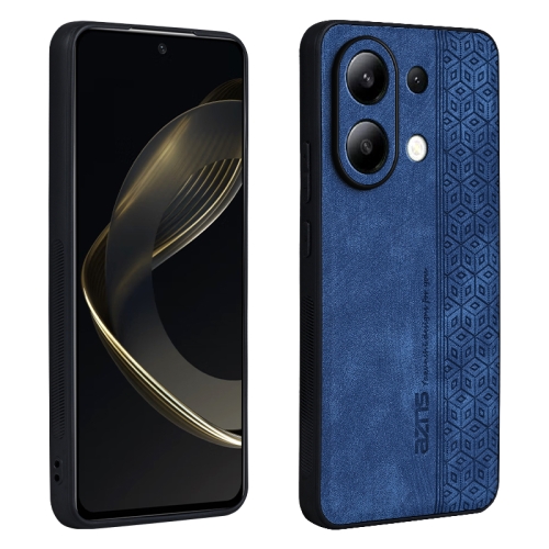

For Xiaomi Redmi Note 13 4G AZNS 3D Embossed Skin Feel Phone Case(Sapphire Blue)