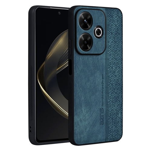 

For Xiaomi Redmi Note 13R AZNS 3D Embossed Skin Feel Phone Case(Dark Green)