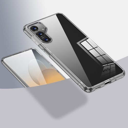 

For Samsung Galaxy M54 Armor Clear TPU Hybrid PC Phone Case(Clear)