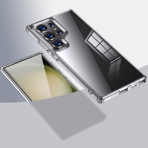 

For Samsung Galaxy S24 Ultra 5G Armor Clear TPU Hybrid PC Phone Case(Clear)